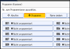 Abbildung des Bedienfeld-Displays