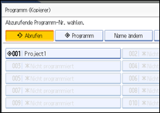 Abbildung des Bedienfeld-Displays