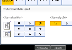 Abbildung des Bedienfeld-Displays