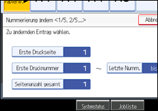 Abbildung des Bedienfeld-Displays