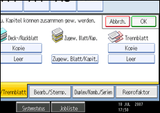 Abbildung des Bedienfeld-Displays