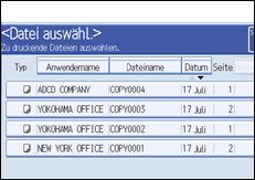 Abbildung des Bedienfeld-Displays