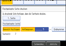Abbildung des Bedienfeld-Displays