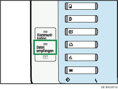 Abbildung der Anzeige "Dateiempfang"