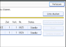 Abbildung des Bedienfelds
