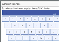 Abbildung des Bedienfelds