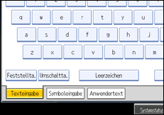 Abbildung der Bedienfeldanzeige