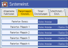 Abbildung Bedienfeldanzeige