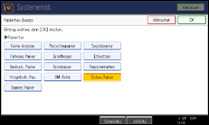 Abbildung Bedienfeldanzeige