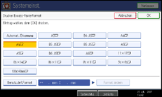 Abbildung Bedienfeldanzeige