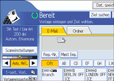 Abbildung Bedienfeld-Display