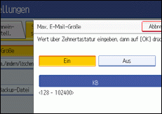 Abbildung Bedienfeld-Display