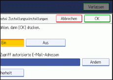 Abbildung Bedienfeld-Display