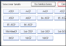 Ilustración de la pantalla del panel de mandos