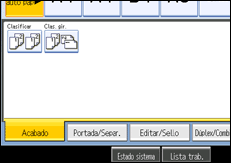 Ilustración de la pantalla del panel de mandos