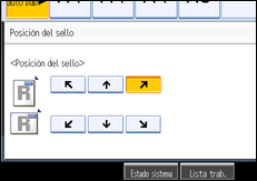Ilustración de la pantalla del panel de mandos