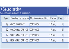 Ilustración de la pantalla del panel de mandos
