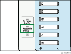 Ilustración del indicador de Recepción archivo
