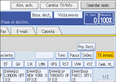 Ilustración del panel de operaciones