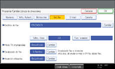 Ilustración del panel de operaciones