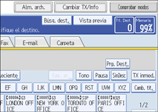Ilustración del panel de operaciones