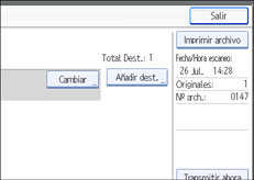 Ilustración del panel de operaciones