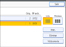 Ilustración del panel de operaciones
