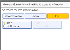 Ilustración del panel de operaciones