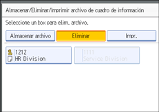 Ilustración del panel de operaciones