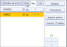 Ilustración del panel de operaciones