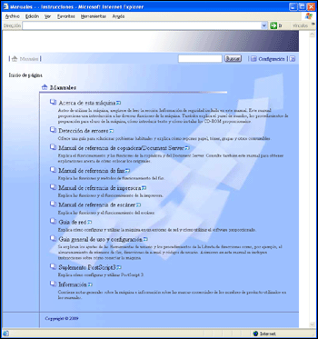Ilustración de la pantalla del navegador web