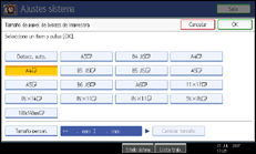 Ilustraci&oacute;n de la pantalla del panel de operaciones