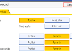 Ilustración del panel de operaciones