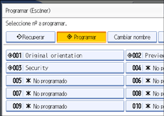 Ilustración del panel de operaciones