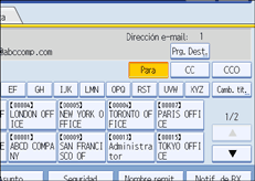 Ilustración del panel de operaciones