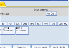 Ilustración del panel de operaciones