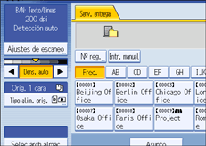 Ilustración del panel de operaciones