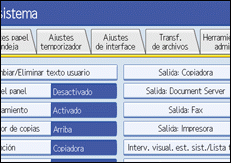 ilustración del panel de operaciones