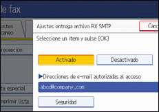 Ilustración del panel de operaciones