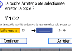 Illustration de l'&eacute;cran du panneau de commande.