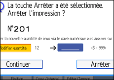Illustration de l'&eacute;cran du panneau de commande.