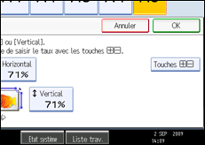 Illustration de l'&eacute;cran du panneau de commande.