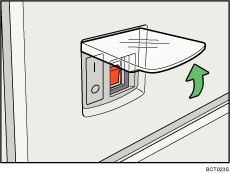 Illustration de l'interrupteur principal d'alimentation.