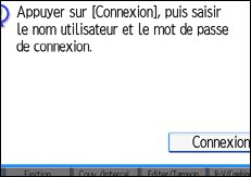 Illustration de l'écran du panneau de commande.