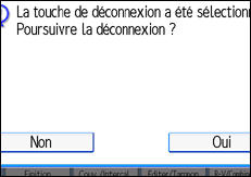 Illustration de l'écran du panneau de commande.