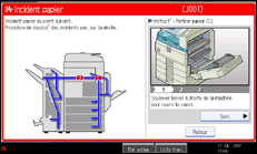 Illustration de l'écran du panneau de commande