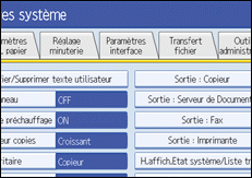 Illustration de l'écran LCD