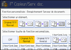 Illustration de l'écran du panneau de commande