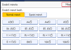 A kezel�panel k&eacute;perny�j&eacute;nek bemutat&aacute;sa