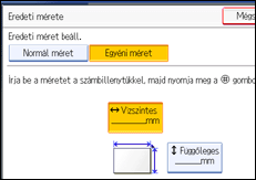 A kezel�panel k&eacute;perny�j&eacute;nek bemutat&aacute;sa